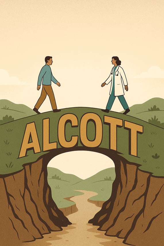 20250629_1556_Alcott Bridge Connection_simple_compose_01jyym4ptven6vkqn3mz3n3ers